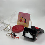 Sneaker keychain and pendant Rakhi gift combo 
