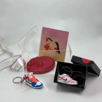 Unique Rakhi gift for brother with cool sneaker items