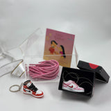 Customized Rakhi combo with keychain, lace and pendant