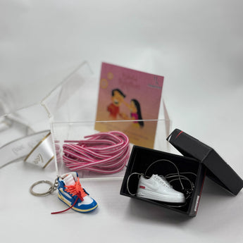 Sneaker keychain and pendant Rakhi gift combo 