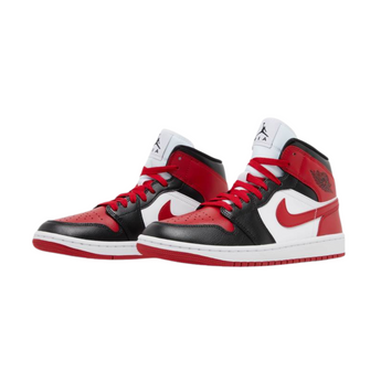 Jordan 1 Mid Bred Toe | Nike AJ1 Bred Toe Mid