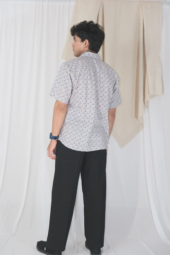 Pastel Floret Block Print Shirt | Cotton Shirts for summer | Jaipur print shirts