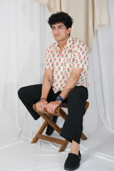 Pink Floral Block Print Shirt | Cotton Shirts for summer | Jaipur print shirts