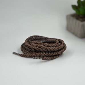 Brown Reflective laces for Yeezy 350 | Glow in the dark round laces | Shiny shoe laces | Laces for Air Force 1