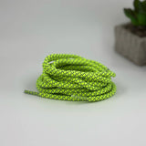 Green Reflective laces for Yeezy 350 | Glow in the dark round laces | Shiny shoe laces | Laces for Air Force 1