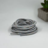 Light Multicolour Reflective laces for Yeezy 350 | Glow in the dark round laces | Shiny shoe laces | Laces for Air Force 1