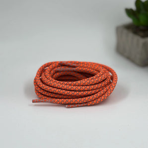 Orange Reflective laces for Yeezy 350 | Glow in the dark round laces | Shiny shoe laces | Laces for Air Force 1