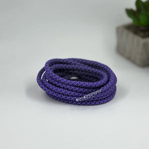 Purple Reflective laces for Yeezy 350 | Glow in the dark round laces | Shiny shoe laces | Laces for Air Force 1