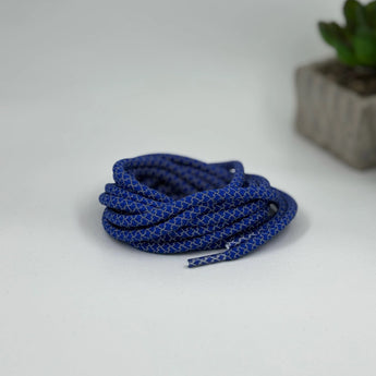 Royal Blue Reflective laces for Yeezy 350 | Glow in the dark round laces | Shiny shoe laces | Laces for Air Force 1