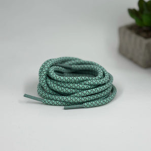 Turquoise Reflective laces for Yeezy 350 | Glow in the dark round laces | Shiny shoe laces | Laces for Air Force 1