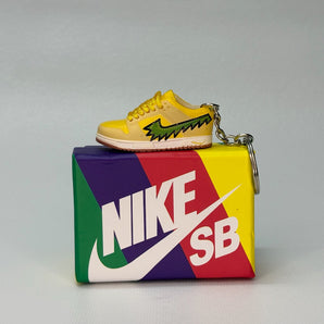 SB dunk | nike dunk | sneaker keychain | miniature box  | sneaker collector | sneaker accessories | yellow | deadbear
