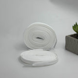 Premium sneaker flat laces in white for AF1, Converse, Adidas Originals, On Cloud, and Puma trainers